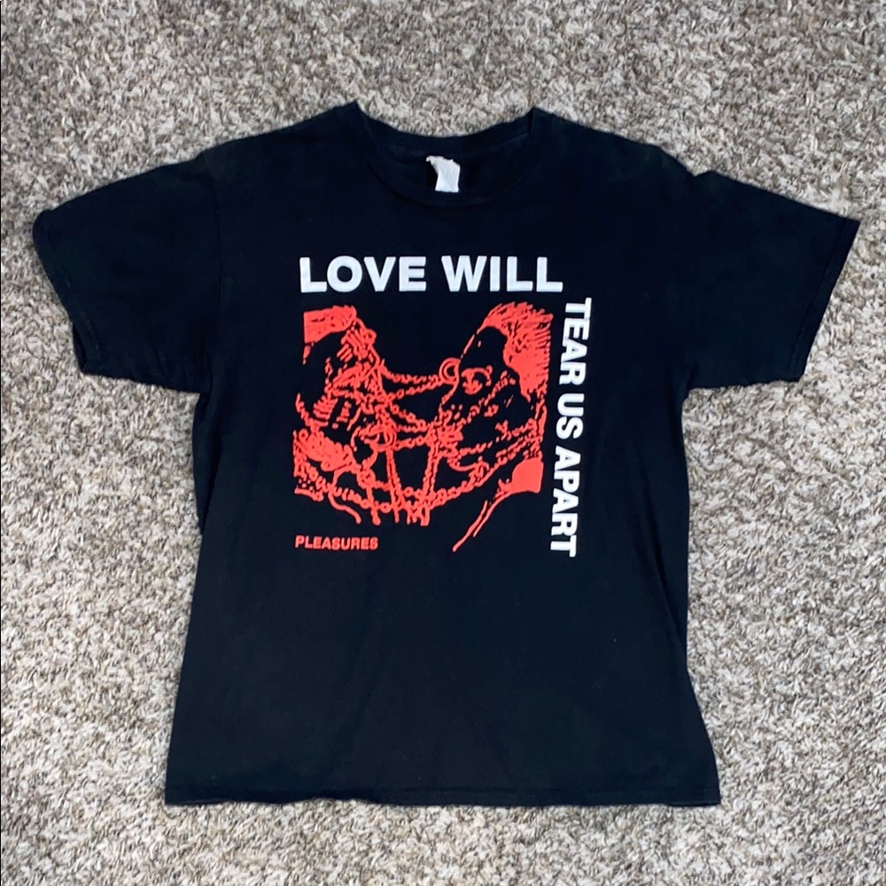 Black T-Shirt with Red Graphic